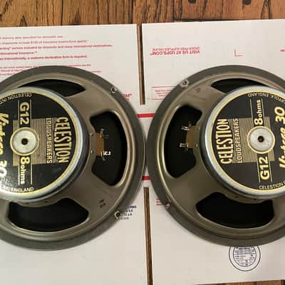 ‘90s Celestion Vintage 30 Speaker Pair T4335 image 1