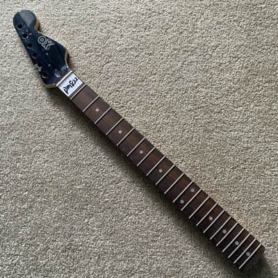 Black Strat Style Guitar Maple Wood Neck, 21 Frets Fingerboard image 1