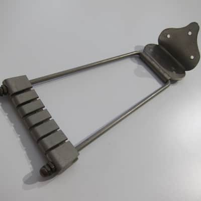 Gibson Epiphone National & Others Acoustic Archtop Guitar Tailpiece Authentic Vintage Part Made in Germany Circa-1940s-1960s-Nickel Silver image 3