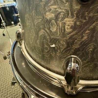 Mapex Saturn V Exotic 4pc Drum Set 12/14/16/22 - Flat Black Maple Burl image 10