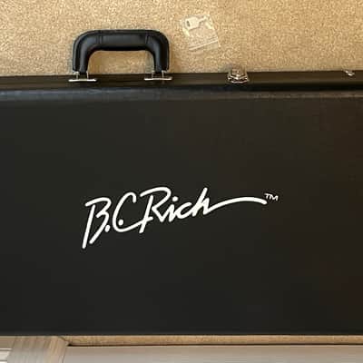 B.C. Rich Chris Kael Warlock Bass - Satin Black + BC Rich Custom Shop Warlock case BOTH MINT image 8