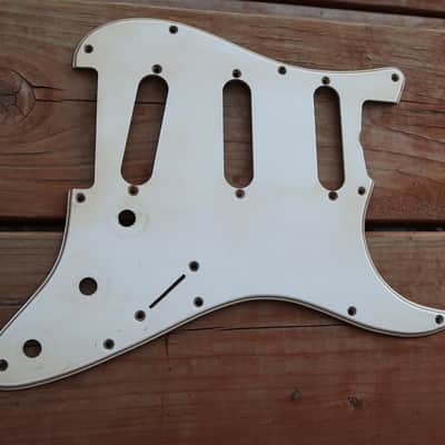 62 Fender Stratocaster Pickguard 11 hole Celluloid Vintage White / Cream USA vintage RI 60 61 image 15