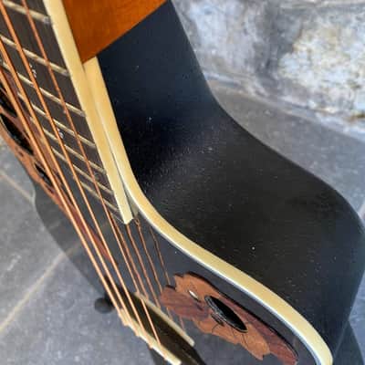 Harley Benton HBO-850 BK — Acoustic-Electric Bass Guitar, Black, HSY-400D Preamp + Video Demo image 12