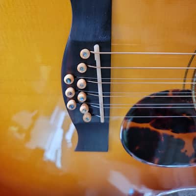Bischoff Acoustic Guitar 9-String (not 12-String) Custom Artist Series Luthier Hand-Crafted 2013 Sunburst Adirondack Madagascar RW Excellent! image 13