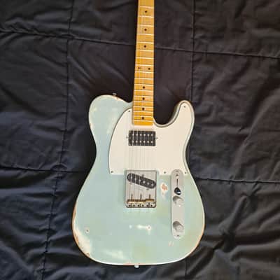 Custom Telecaster/Partscaster 2017 - Turquoise Blue - Relic Aged image 1
