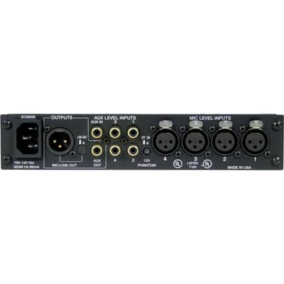Shure SCM268 4-Channel Rackmount Microphone Mixer image 6