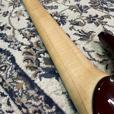 Miura Guitars U.S.A. MB-R 6st Cocopolo Top / Ash Body / Ebony Fingerboard  6 strings Hi-end Bass guitar image 4