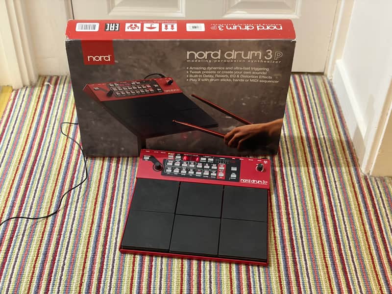 Nord Drum 3P 6-Channel Modeling Percussion Synthesizer 2016 - Present - Red image 1