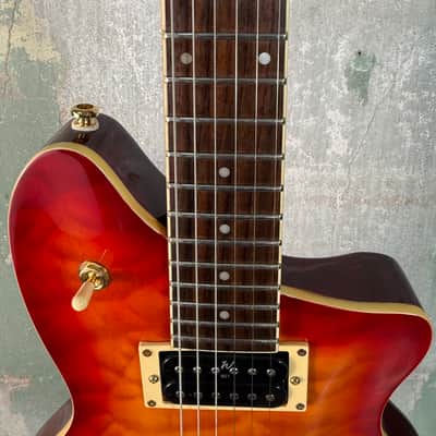 Washburn CT-2QCS Electric Guitar w/OHSC - Flamed Cherry Burst #1883 image 5