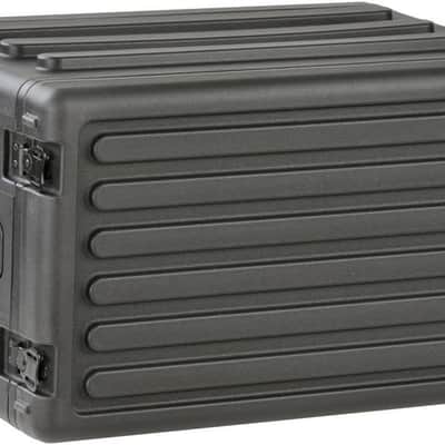 SKB Cases 1SKB-R6S Roto-Molded 6U Shallow Rack, Rubber Gasket Waterproof Seals, Interlocking Stacking Ribs, Recessed Latches, Heavy-Duty Flush Carry Handles, Shock Absorbing Rubber Feet image 1
