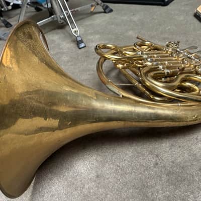 King H.N. White French Horn Double 1959? - Gold Laquer image 5