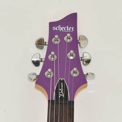 Schecter C-6 Deluxe Guitar Satin Purple B-Stock 1008 image 4