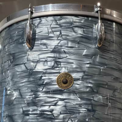 1950’s Gretsch 16" Midnight Blue Pearl Floor Tom 18x16 image 3