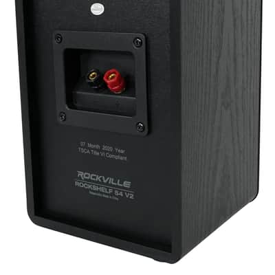 Pair Rockville RockShelf 54B 360w Black 5.25" Home Theater Bookshelf Speakers/4 Ohm image 8