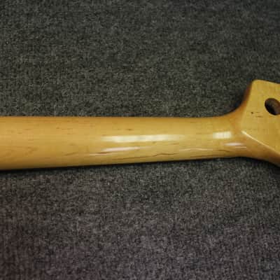 Nameless Jazz Bass Neck Reverse headstock/ Left Handed Block Inlays image 15