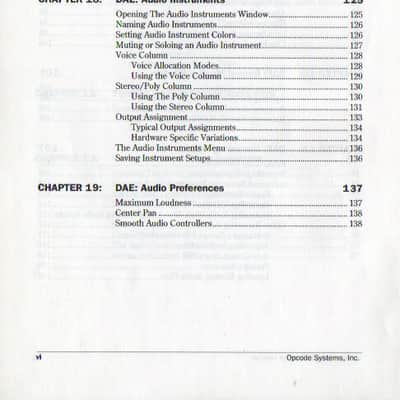 Opcode Studio Vision 3.5 Audio Reference Manual (1 DVD) 1999 image 4