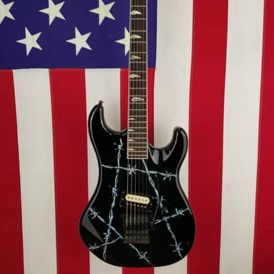 1989 Kramer Baretta - Barb Wire Knapp Graphic - 100% Original - With Case image 2