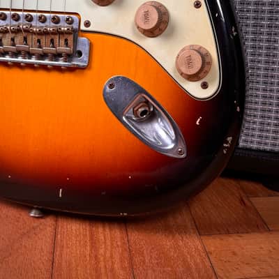 2009 Fender 59 John Cruz Strat Masterbuilt Sunburst Relic image 7