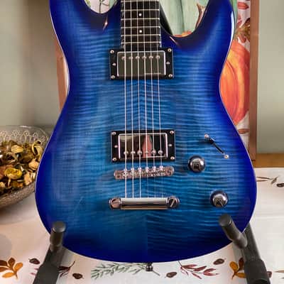 Framus D-Series Diablo Supreme - Bleached Ocean Blue Burst Transparent High Polish image 2