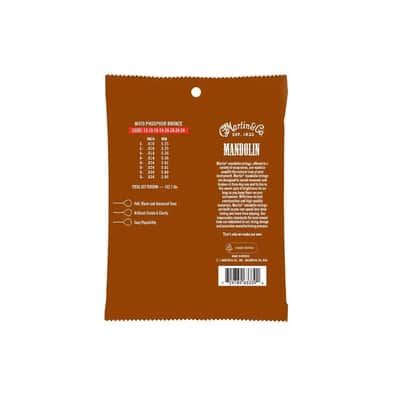 Martin M475 Phosphor Bronze Mandolin Strings - Medium .011-.040 image 2