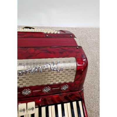 Marinucci 120 - Accordion - Red - Refurbished w/ Hard Case image 4