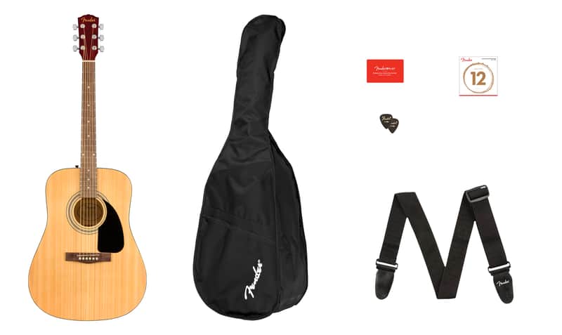 Fender FA-115 Dreadnought Acoustic Pack, Natural image 1