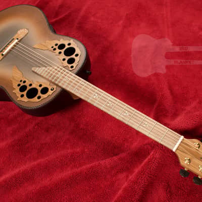 Ovation Adamas 1687GT-9W Deep Bowl Reverse Brown Tri-Burst image 4