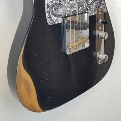 Mint Fender Brad Paisley Esquire Electric Guitar, Maple Fingerboard, Black Sparkle, w/Gig Bag image 3