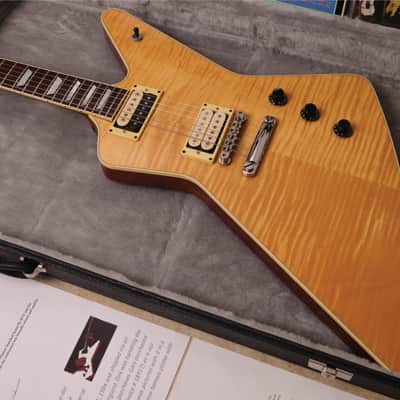 Gary Moore Owned 1984 Hamer Explorer #0731 Natural | Hamer Standard w/One-Piece Flame Honduras Mahogany Back, Flame Maple Top, Honduras Mahogany Neck, Scimitar Headstock w/Rare Flame Maple Veneer, DiMarzio PAF + Hamer Slammer Humbuckers & Sperzel Tuners image 4