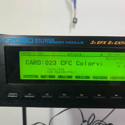 Roland JV-2080 64-Voice Synthesizer Module 1997 - 2000 - Black w/ 4MB memory card
