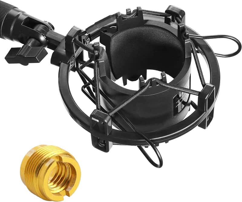 AT2020 Shock Mount - Microphone Mounts Reduces Vibration Noise and Shockmount Improve Recording Quality for Audio Technica AT2020 AT2020USB+ AT2035 ATR2500 AT4040 Condenser Mic image 1