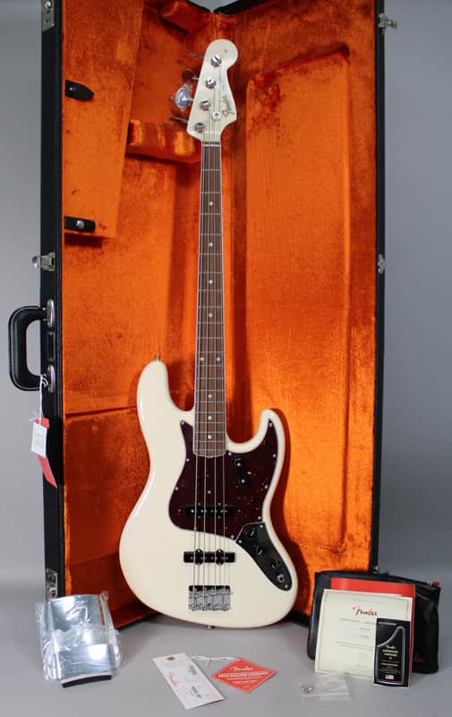 Fender American Vintage II '66 Jazz Bass Olympic White w/OHSC image 1