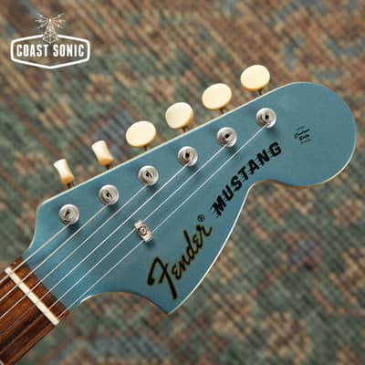 2006 Fender '69 Mustang Matching Headstock MG69 Japan CIJ Old Lake Placid Blue image 12