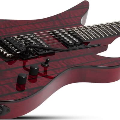 Schecter 1753-SHC Synyster Standard Plus 6 String Electric Guitar - Transparent Deep Red (1753) image 13