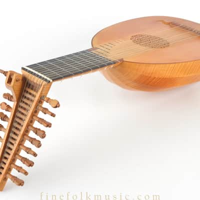 10-course Raymond Passauro Zuccaro Renaissance Lute 1968 image 12