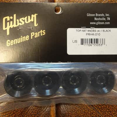 Gibson PRHK-010 Top Hat Knobs (Black) (4 pcs.) image 2