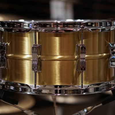 Ludwig 6.5x14" Brushed "Acro Brass" Snare Drum - LB654B image 7