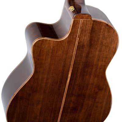 Ortega RCE159MN Performer Series Solid Cedar Top Mahogany Neck Cutaway Nylon 6-String Classical Acoustic-Electric Guitar w/Gig Bag image 8