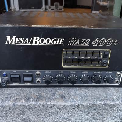 Mesa Boogie Bass 400+ 2-Channel 400-Watt Rackmount Bass Amp Head 1985 - 1989 - Black image 1