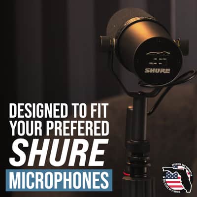 B-Stock Shure by Gator Round Base Desktop Mic Stand with Standard Height-Adjustable Twist Clutch and 6" Base; (SH-DESKTOP1) image 2