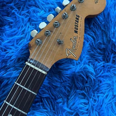 1966 Fender Mustang Electric Guitar All Original - Olympic White image 6