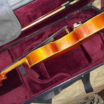Kiso Suzuki Model 7117 size 15.5 viola, Japan 1973, Very Good Cond, w/ case&bow image 13