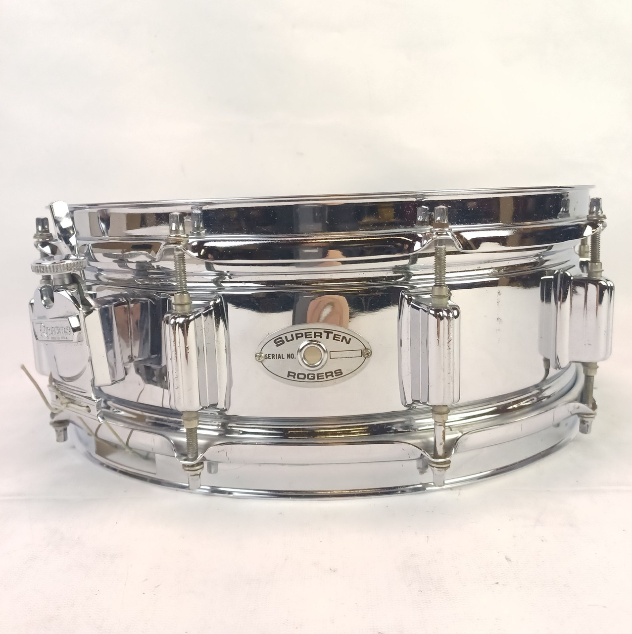 Rogers SuperTen 5x14"Snare Drum COS Steel 10Lug Script Chrome Vintage 70s #5092 — main photograph