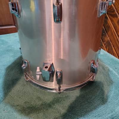 Tama Imperialstar 16x16 Floor Tom/Rack Tom 1981 - Metallic Hairline Chrome image 8