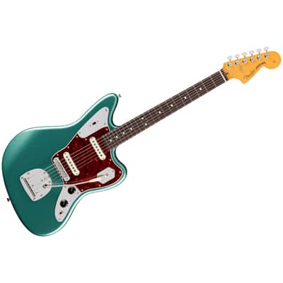American Professional Classic Jaguar SS RW Faded Sherwood Green Metallic + Housse Fender image 2