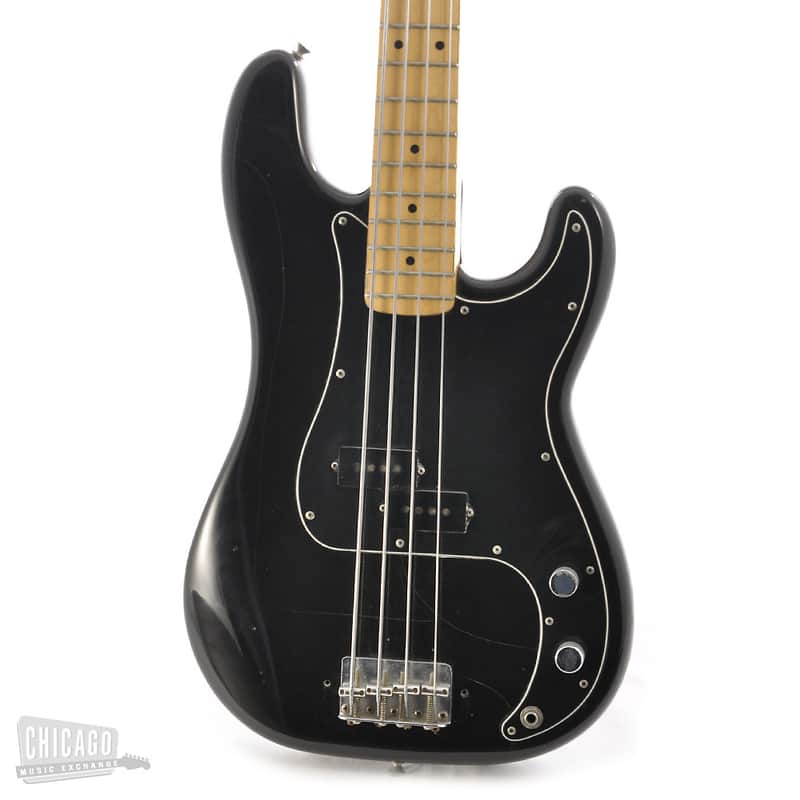 Fender Precision Bass Black Maple Fretboard 1982 image 1