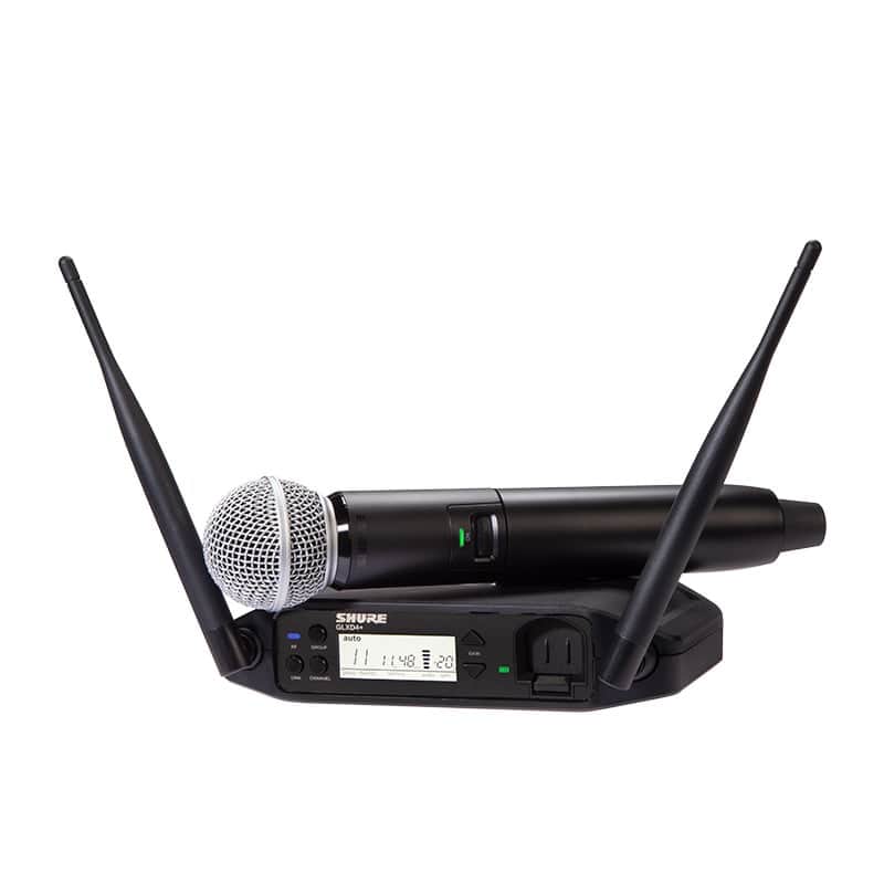 Shure GLXD24+/SM58-RST-02 Dual Band Vocal System with SM58 Microphone and GLXD4+ Receiver image 1
