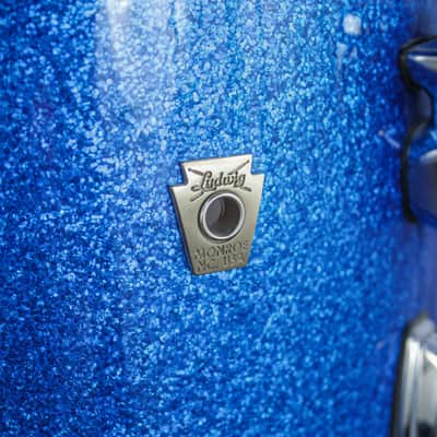 Ludwig Classic Maple Blue Sparkle Fab 3 Piece Kit image 7