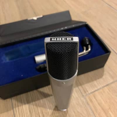 Uher M 537 German Dynamic Vintage Mic (AKG) with case and stand. image 2