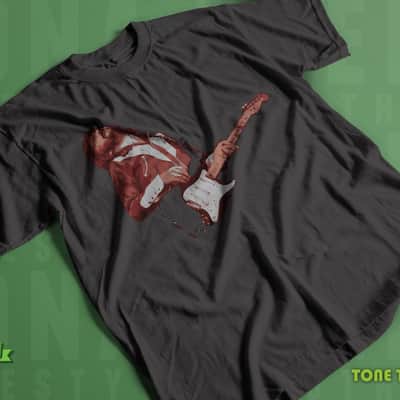 Clapton and Blackie Custom Printed T-Shirt Black - 2XL image 2
